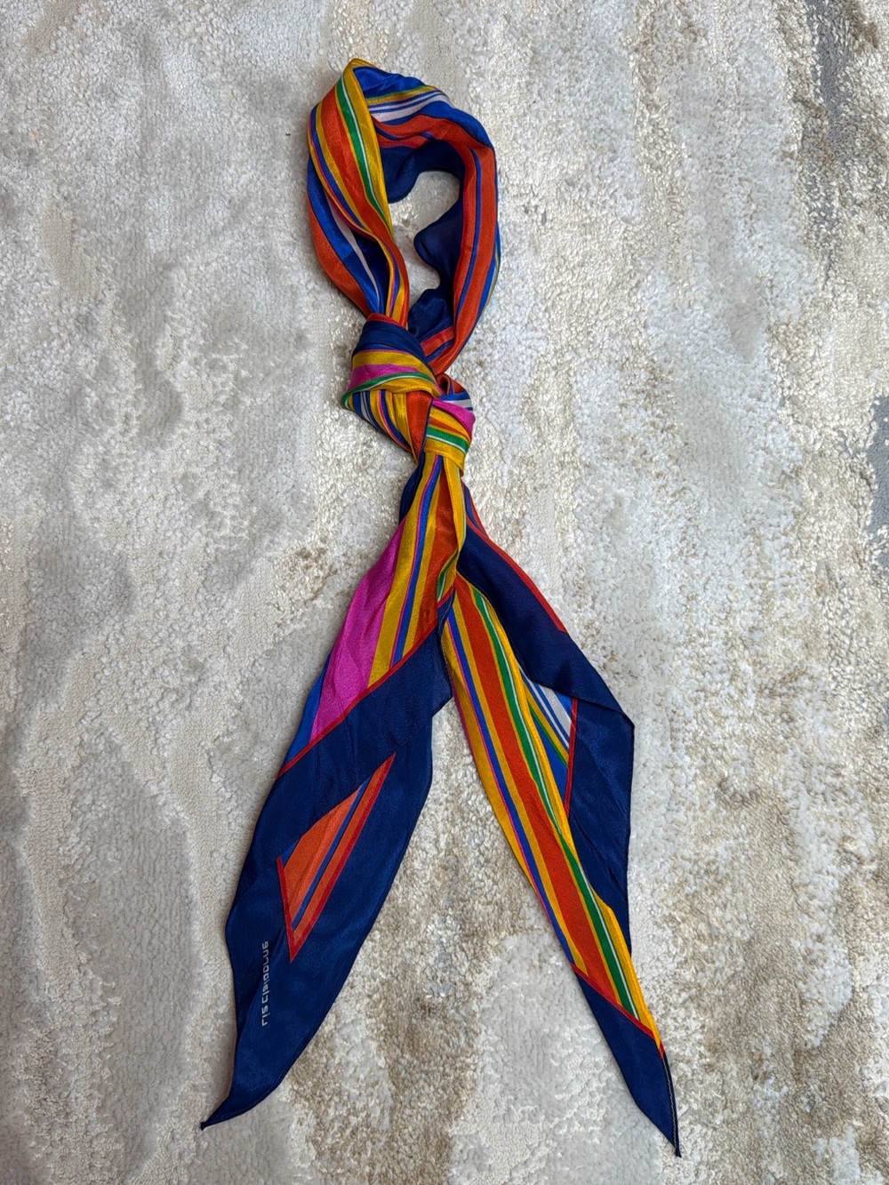 Vintage Liz Claiborne Multicolor Skinny Scarf